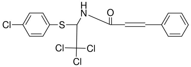 3-PHENYL-N-(2,2,2-TRICHLORO-1-(4-CHLORO-PHENYLSULFANYL)-ETHYL)-ACRYLAMIDE