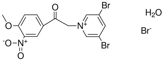 3,5-DIBROMO-1-(2-(4-METHOXY-3-NITRO-PH-2-OXO-ETHYL)-PYRIDINIUM, BROMIDE HYDRATE