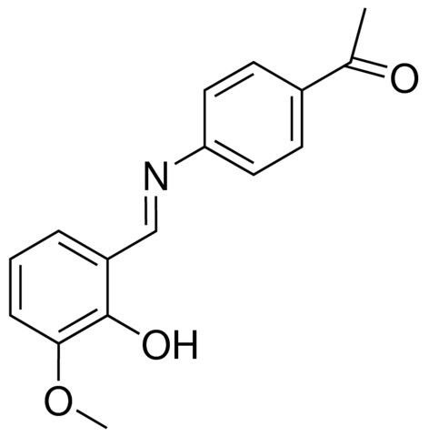 4'-(2-HYDROXY-3-METHOXYBENZYLIDENEAMINO)ACETOPHENONE