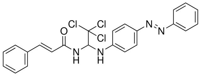 3-PHENYL-N-(2,2,2-TRICHLORO-1-(4-PHENYLAZO-PHENYLAMINO)-ETHYL)-ACRYLAMIDE