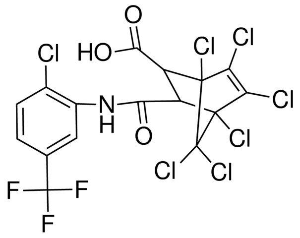 3-(N-(2-CHLORO-5-(CF3)PHENYL)CARBAMOYL)-HEXACHLORO-5-NORBORNENE-2CARBOXYLIC ACID