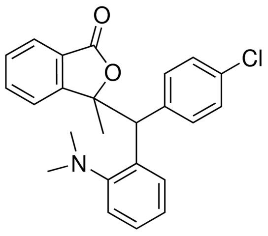 3-(ALPHA-(4-CHLOROPHENYL)-2-(DIMETHYLAMINO)BENZYL)-3-METHYLPHTHALIDE