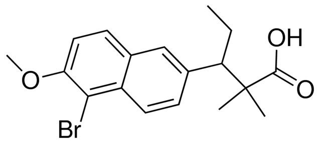 3-(5-bromo-6-methoxy-2-naphthyl)-2,2-dimethylpentanoic acid