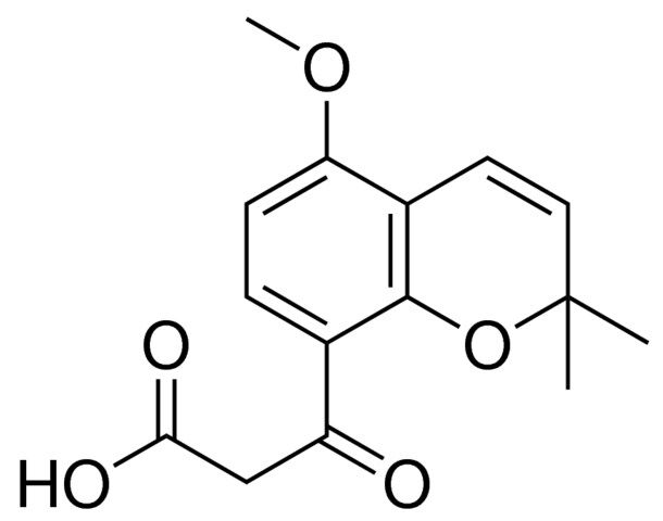 3-(5-METHOXY-2,2-DIMETHYL-2H-CHROMEN-8-YL)-3-OXOPROPANOIC ACID