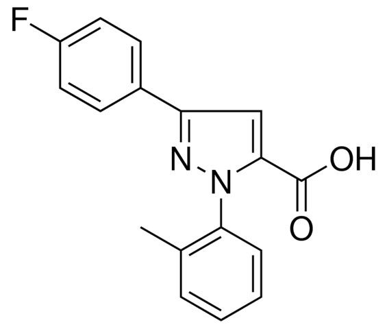 3-(4-FLUOROPHENYL)-1-(2-METHYLPHENYL)-1H-PYRAZOLE-5-CARBOXYLIC ACID