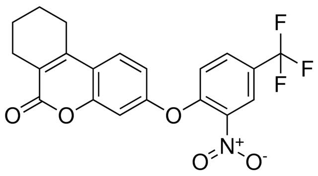 3-(2-NITRO-4-TRIFLUOROMETHYL-PHENOXY)-7,8,9,10-TETRAHYDRO-BENZO(C)CHROMEN-6-ONE