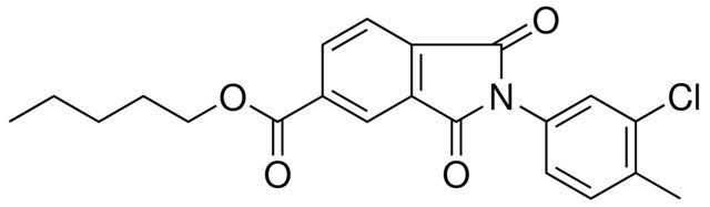 2(3-CL-4-ME-PH)1,3-DIOXO-2,3-DIHYDRO-1H-ISOINDOLE-5-CARBOXYLIC ACID PENTYL ESTER