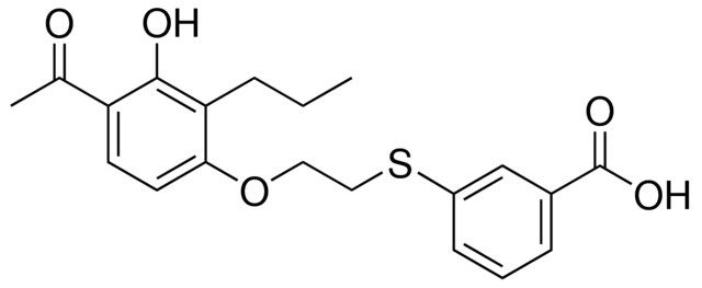 3-[[2-(4-ACETYL-3-HYDROXY-2-PROPYLPHENOXY)ETHYL]SULFANYL]BENZOIC ACID