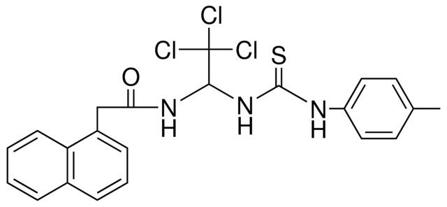 2-NAPHTHALEN-1-YL-N-(2,2,2-TRICHLORO-1-(3-P-TOLYL-THIOUREIDO)-ETHYL)-ACETAMIDE