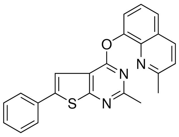 2-METHYL-8-((2-METHYL-6-PHENYLTHIENO(2,3-D)PYRIMIDIN-4-YL)OXY)QUINOLINE