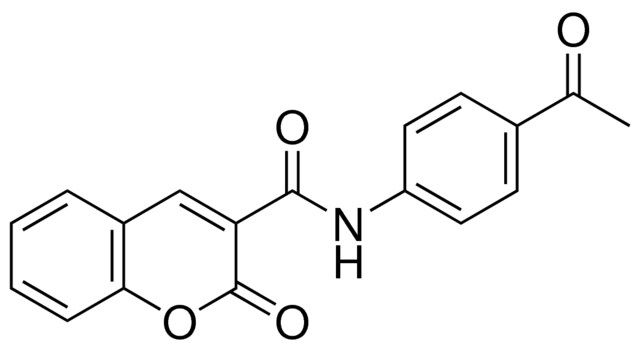 2-OXO-2H-CHROMENE-3-CARBOXYLIC ACID (4-ACETYL-PHENYL)-AMIDE