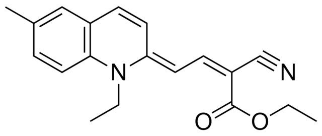 2-CYANO-4-(1-ETHYL-6-METHYL-1H-QUINOLIN-2-YLIDENE)-BUT-2-ENOIC ACID ETHYL ESTER