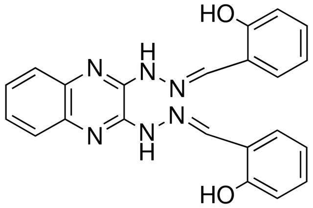 2-HYDROXYBENZALDEHYDE {3-[(2E)-2-(2-HYDROXYBENZYLIDENE)HYDRAZINO]-2-QUINOXALINYL}HYDRAZONE