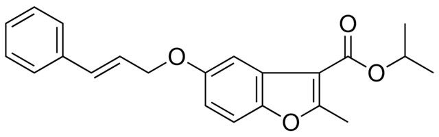 2-METHYL-5-(3-PHENYL-ALLYLOXY)-BENZOFURAN-3-CARBOXYLIC ACID ISOPROPYL ESTER