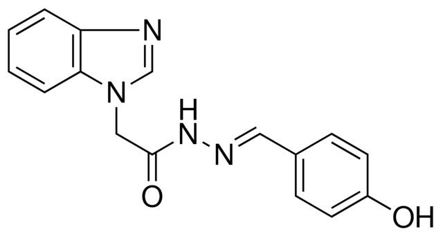 2-BENZOIMIDAZOL-1-YL-ACETIC ACID (4-HYDROXY-BENZYLIDENE)-HYDRAZIDE