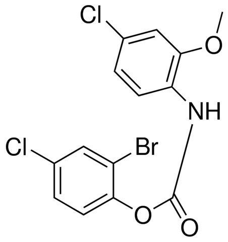 2-BROMO-4-CHLOROPHENYL N-(4-CHLORO-2-METHOXYPHENYL)CARBAMATE