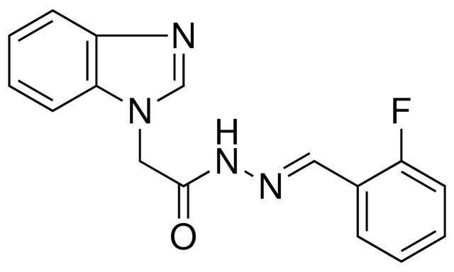 2-BENZOIMIDAZOL-1-YL-ACETIC ACID (2-FLUORO-BENZYLIDENE)-HYDRAZIDE