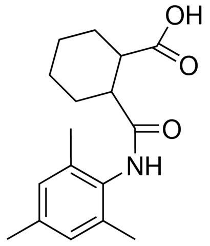 2-(N-(2,4,6-TRIMETHYLPHENYL)CARBAMOYL)CYCLOHEXANECARBOXYLIC ACID