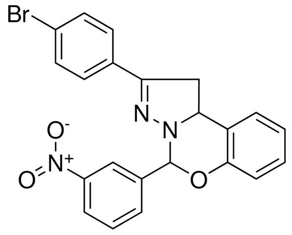 2-(4-BR-PH)-4-(3-NITRO-PH)-1,9B-2H-5-OXA-3,3A-DIAZA-CYCLOPENTA(A)NAPHTHALENE