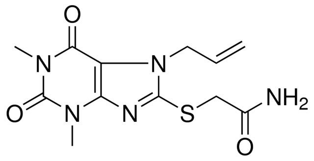 2-((7-ALLYL-1,3-DI-ME-2,6-DIOXO-2,3,6,7-TETRAHYDRO-1H-PURIN-8-YL)THIO)ACETAMIDE