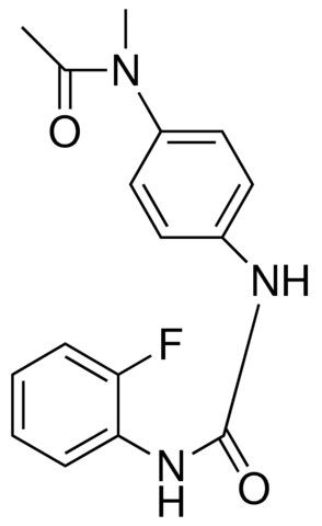 1-(2-FLUOROPHENYL)-3-(4-(N-METHYLACETAMIDO)PHENYL)UREA