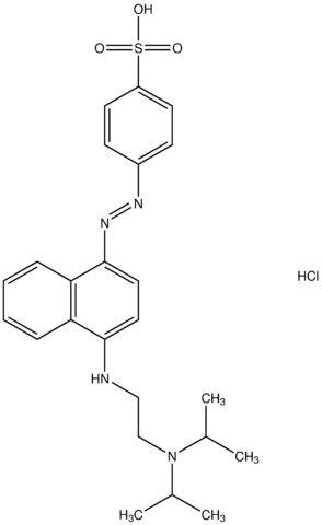 4-[(E)-(4-{[2-(diisopropylamino)ethyl]amino}-1-naphthyl)diazenyl]benzenesulfonic acid hydrochloride