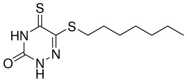 6-(HEPTYLTHIO)-5-THIOXO-4,5-DIHYDRO-1,2,4-TRIAZIN-3(2H)-ONE