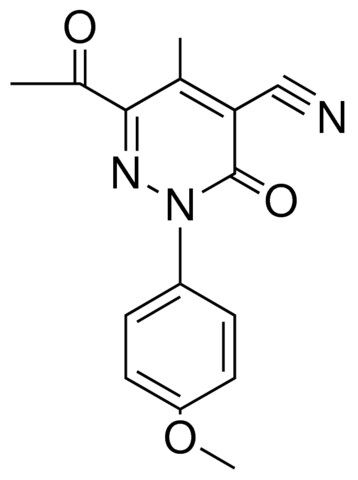 6-AC-2-(4-METHOXY-PHENYL)-5-METHYL-3-OXO-2,3-DIHYDRO-PYRIDAZINE-4-CARBONITRILE