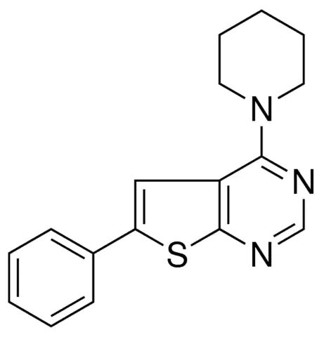 6-PHENYL-4-(1-PIPERIDINYL)THIENO(2,3-D)PYRIMIDINE