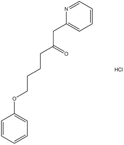 6-phenoxy-1-(2-pyridinyl)-2-hexanone hydrochloride