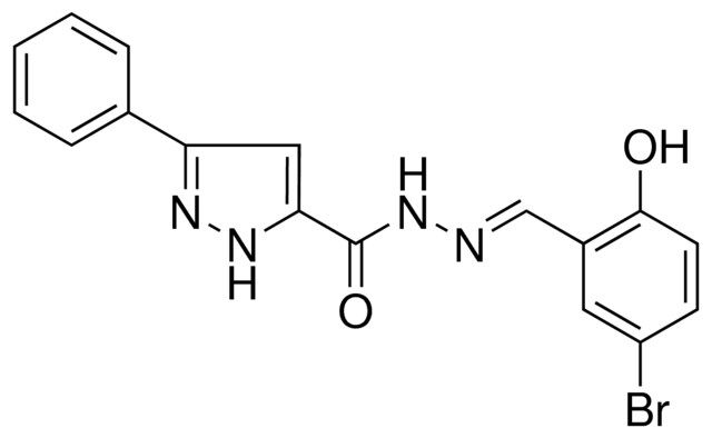 5-PHENYL-2H-PYRAZOLE-3-CARBOXYLIC ACID (5-BROMO-2-HYDROXY-BENZYLIDENE)-HYDRAZIDE