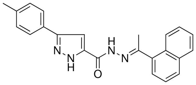 5-P-TOLYL-2H-PYRAZOLE-3-CARBOXYLIC ACID (1-NAPHTHALEN-1-YL-ETHYLIDENE)-HYDRAZIDE