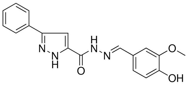 5-PH-2H-PYRAZOLE-3-CARBOXYLIC ACID (4-HYDROXY-3-METHOXY-BENZYLIDENE)-HYDRAZIDE