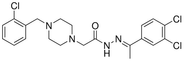 2-(4-(2-CL-BENZYL)-1-PIPERAZINYL)-N'-(1-(3,4-DI-CL-PH)ETHYLIDENE)ACETOHYDRAZIDE