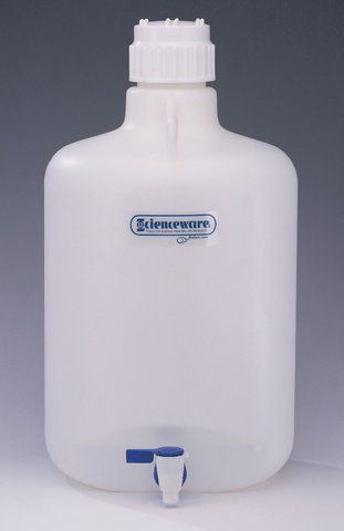 Polypropylene carboy with spigot