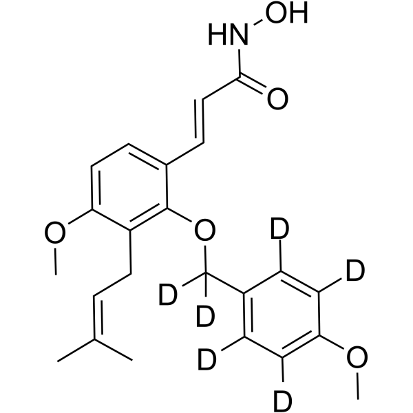 N-Hydroxy(E)-2-(4-methoxybenzoxy-D6)-4-methoxy-3-prenylcinnamamideͼƬ