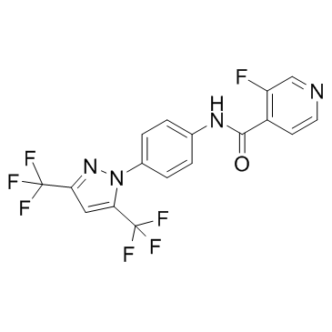 Pyr6(N-[4-[3,5-Bis(trifluoromethyl)-1H-pyrazol-1-yl]phenyl]-3-fluoro-4-pyridinecarboxamide)ͼƬ