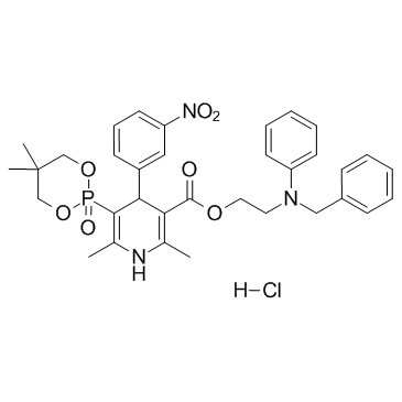 Efonidipine hydrochloride(NZ-105 hydrochloride)ͼƬ