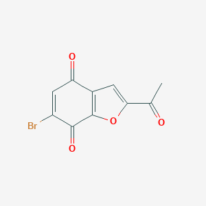 2-ACETYL-6-BROMO-BENZOFURAN-4,7-DIONEͼƬ