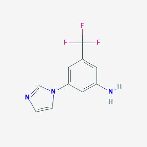 3-(1H-Imidazol-1-yl)-5-(trifluoromethyl)-anilineͼƬ