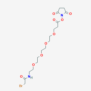 2,5-Dioxopyrrolidin-1-yl 1-Bromo-2-oxo-6,9,12,15-tetraoxa-3-azaoctadecan-18-oateͼƬ