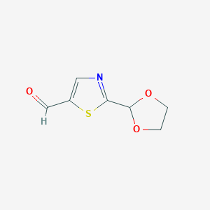 2-(1,3-Dioxolan-2-yl)-1,3-thiazole-5-carbaldehydeͼƬ