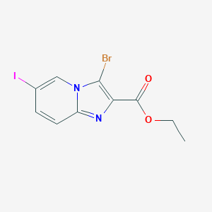 ethyl 3-bromo-6-iodoimidazo[1,2-a]pyridine-2-carboxylateͼƬ