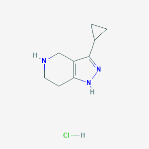 3-cyclopropyl-4,5,6,7-tetrahydro-1H-pyrazolo[4,3-c]pyridine hydrochlorideͼƬ