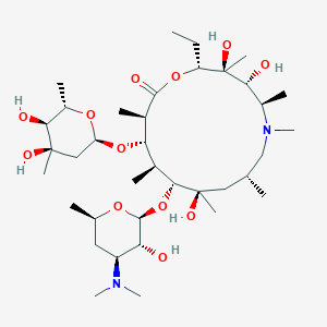 (2R,3S,4R,5R,8R,10R,11R,12S,13S,14R)-13-[(2,6-Dideoxy-3-C-methyl--L-ribo-hexopyranosyl)oxy]-2-ethyl-3,4,10-trihydroxy-3,5,6,8,10,12,14-heptamethyl-11-[[3,4,6-trideoxy-3-(dimethylamino)--D-xylo-hexopyranosyl]oxy]-1-oxa-6-azacyclopentadecan-15-oneͼƬ