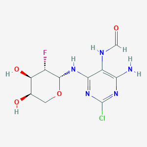 N-[4-Amino-2-chloro-6-[(2-deoxy-2-fluoro--D-arabinopyranosyl)amino]-5-pyrimidinyl]-formamideͼƬ