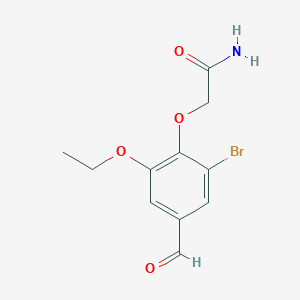 2-(2-Bromo-6-Ethoxy-4-Formylphenoxy)AcetamideͼƬ