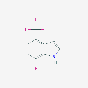 7-Fluoro-4-trifluoromethyl-1H-indoleͼƬ