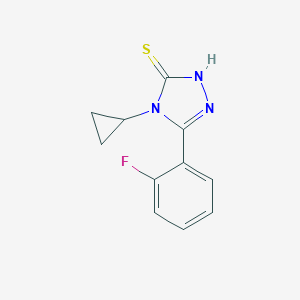 4-Cyclopropyl-5-(2-fluorophenyl)-3H-1,2,4-triazole-3-thiolͼƬ