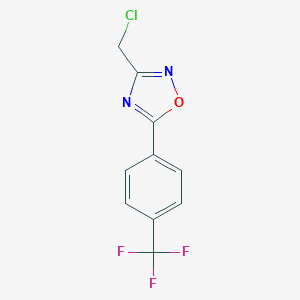 3-(Chloromethyl)-5-[4-(trifluoromethyl)phenyl]-1,2,4-oxadiazoleͼƬ